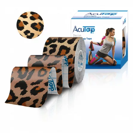 AcuTop Design kineziológiai tapasz 5cm x 5m Leopárd