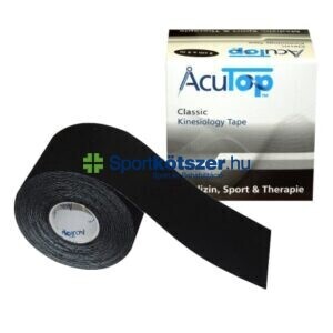 AcuTop kineziológiai tapasz classic 5cm x 5m fekete